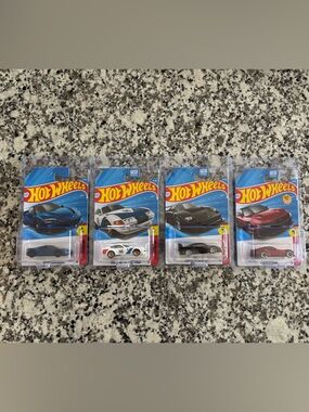 Hot Wheels Ferrari Mainline Set 1-4 2026 with protectors lot of 4